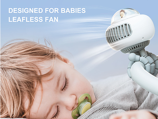 亚马逊婴儿风扇主图 A+设计
