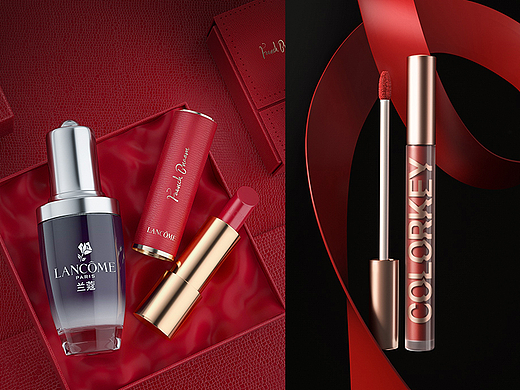 C4D彩妆护肤品系列场景渲染