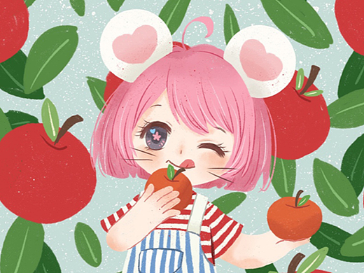 小老鼠吱吱系列-苹果主题练习