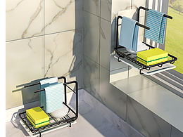 廚房瀝水抹布架【亞馬遜】