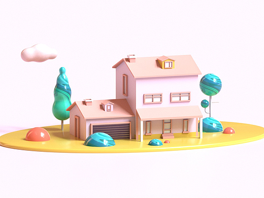 3D建模—糖果小屋