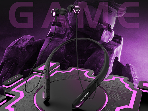 2021电竞蓝牙耳机详情页/挂脖蓝牙耳机