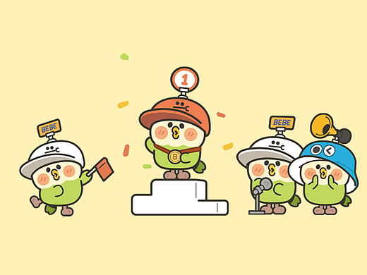 小鹦鹉BEBE【校运会系列】表情包