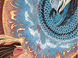 【板绘仿岩彩】水与火