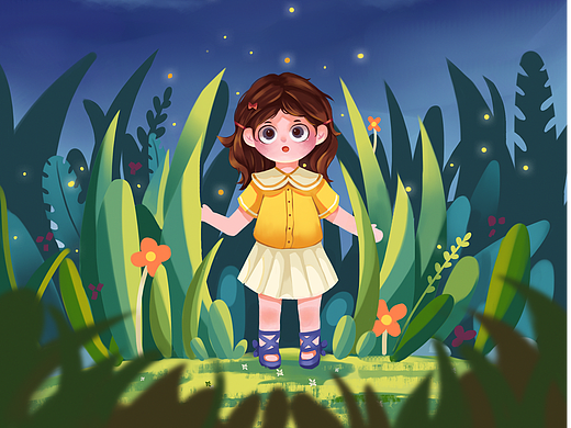 夜晚奇妙旅（个人主页-ZNjI0ODI3MjA=） - 儿童插画 - 站酷设计师关你瓜事原创素材 - 站酷ZCOOL