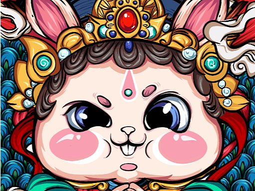 兔年暴富兔兔 壁纸