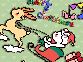 圣诞兔（个人主页-ZNjMxODczMjA=） - 创作习作 - 站酷设计师狮子兔插画原创素材 - 站酷ZCOOL