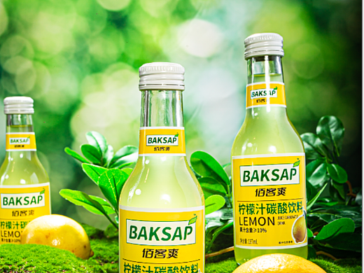 网红叨叨代言产品，佰客爽柠檬水 baksap  产品拍摄