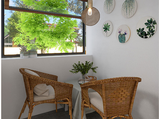 想在闹市有这么一个小小的阳台