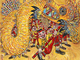 潮汕民俗 國(guó)畫作品