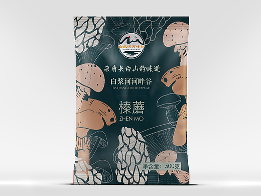 长白山蘑菇包装设计