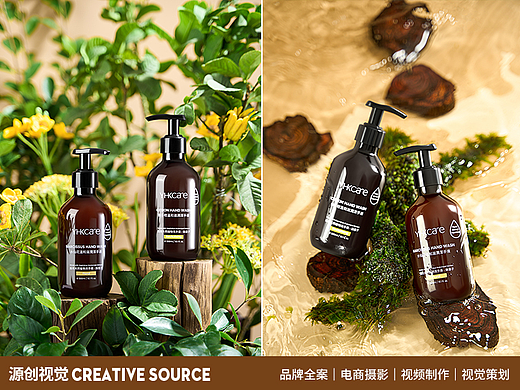 YHKcare品牌洗手液创意场景图拍摄+详情页设计
