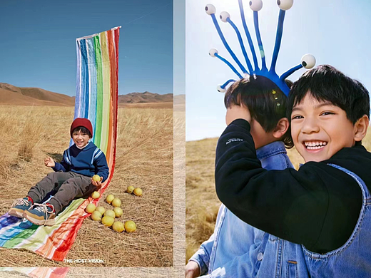 在青海高原拍摄的一组童装形象｜RAINBOW