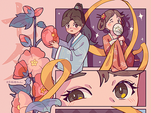 七夕分镜插画#创意节日海报#