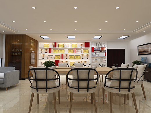 鄭州市機關(guān)單位圖書榮譽室（個人主頁-ZNTkzNjA3MzI=） - 商業(yè)空間設(shè)計 - 站酷設(shè)計師小胡毛原創(chuàng)素材 - 站酷ZCOOL