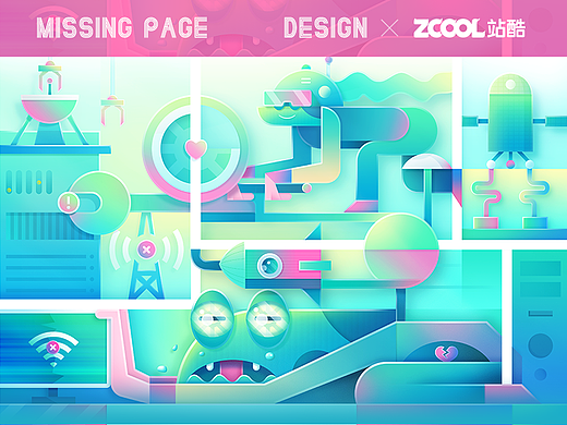 #大郎该画图了&创意界面设计网络无响应02day