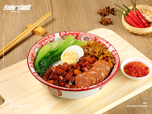 武汉美食拍摄美食摄影中餐炒菜盖码饭快餐小吃外卖图