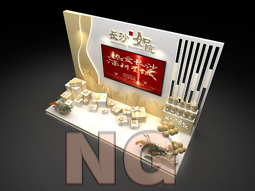 如院房地产一稿砸蛋美陈设计3D效果图