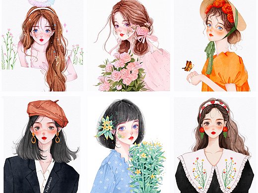 9张适合春天的少女头像