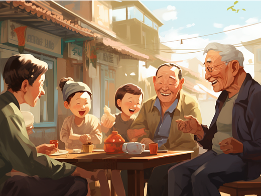 邻里和睦尊老爱幼