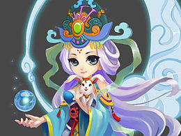 去年一些中国风Q版角色原画