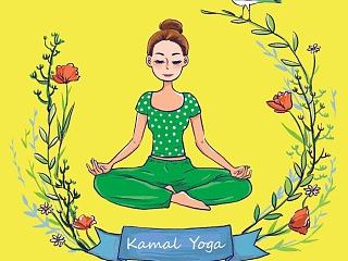 北京卡莫瑜伽馆台历插画