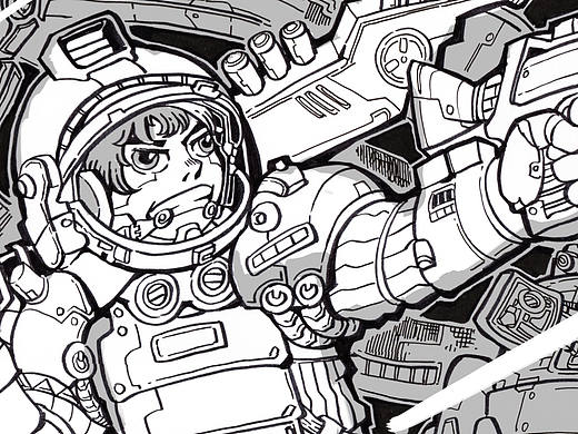 近期習(xí)作《DemonHunter》+《spaceman》+《椒鹽蝦》（個(gè)人主頁(yè)-ZMTc1NTE4NzY=） - 創(chuàng)作習(xí)作 - 站酷設(shè)計(jì)師楊不良原創(chuàng)素材 - 站酷ZCOOL