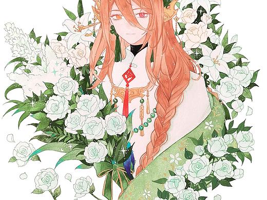 食物语佛跳墙水彩手绘