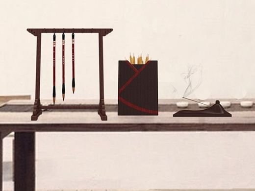 “墨没”-书房用品 中国传媒大学南广学院2015毕设（个人主页-ZMTIzNTYzODg=） - 生活用品 - 站酷设计师绝尘小碎步原创素材 - 站酷ZCOOL