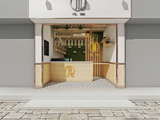 奶茶店门头