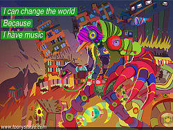 MUSIC CHANGE THE WORLD（個人主頁-ZMTEwMzUzMg==） - 藝術(shù)插畫 - 站酷設(shè)計師toonycat原創(chuàng)素材 - 站酷ZCOOL