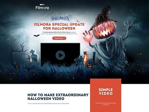 Hello Halloween! 万圣节专题活动 网页设计