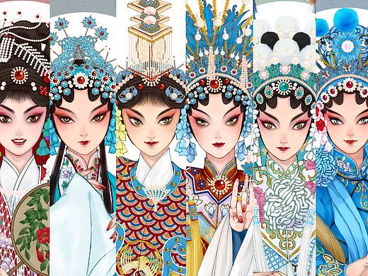 戲曲旦角合集（個(gè)人主頁(yè)-ZNTQxNzU0OTY=） - 創(chuàng)作習(xí)作 - 站酷設(shè)計(jì)師禿頭嗡原創(chuàng)素材 - 站酷ZCOOL