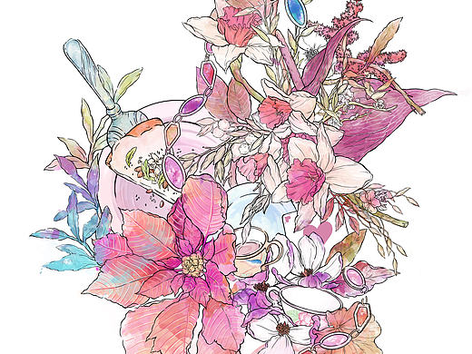 aiko的花事-插画