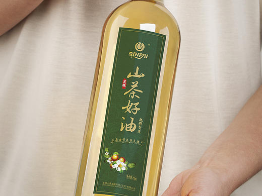 山茶油瓶标