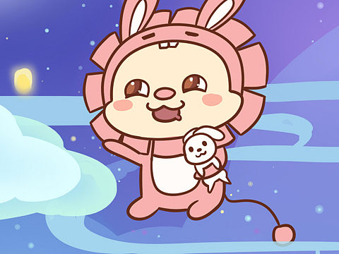 狮小团中秋祝福三联