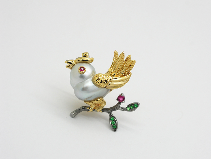 代波军艺术珠宝定制----异型珍珠设计动物珠宝作品欣赏