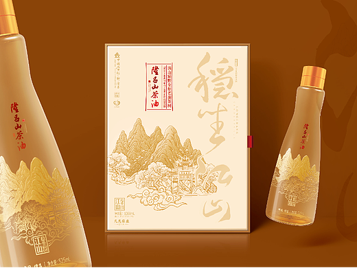 原创-山茶油包装设计｜山茶油包装设计山茶油礼盒设计