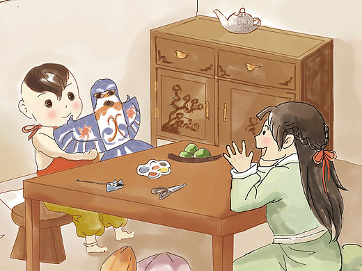 中国风插画绘本