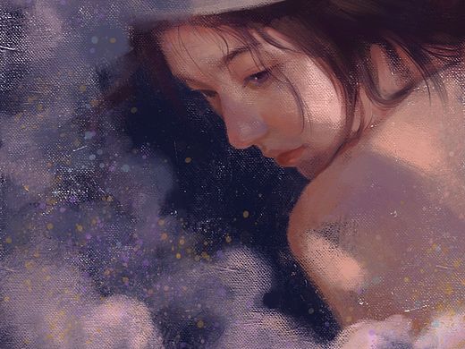 原创厚涂人物插画