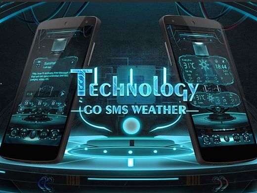Technology科技风短信主题&天气插件