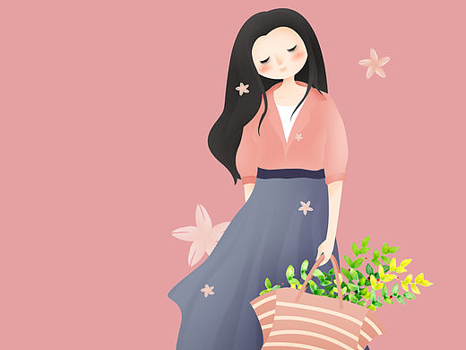 啦啦啦啦 久违少女心（个人主页-ZMTUyMjI5MDg=） - 商业插画 - 站酷设计师哲哲alth原创素材 - 站酷ZCOOL