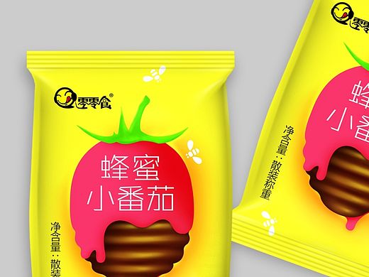 蜂蜜小番茄食品包装设计 小零食