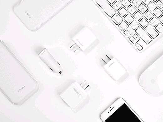 数码产品充电宝数据线耳机线手机配件白底拍摄