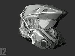 科幻头盔＃blender