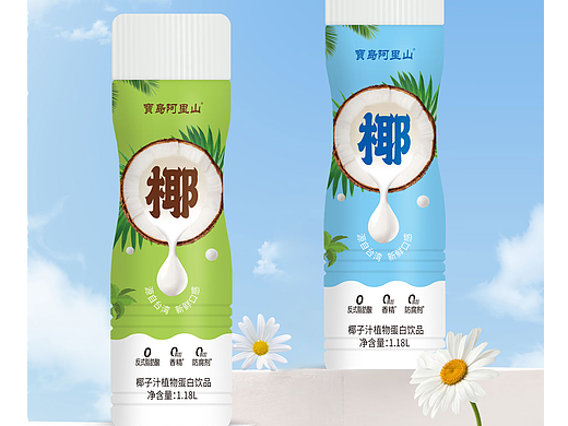 椰子植物蛋白飲品（個人主頁-ZNjg3NDg2OTY=） - 包裝 - 站酷設(shè)計(jì)師星點(diǎn)設(shè)計(jì)原創(chuàng)素材 - 站酷ZCOOL