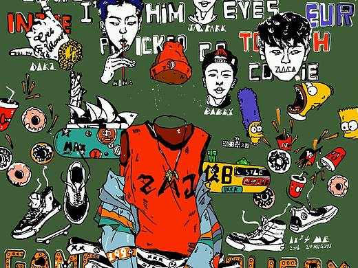 XXX（个人主页-ZMTY5NzE2MDQ=） - 新锐潮流插画 - 站酷设计师ZHUMiAOJiN原创素材 - 站酷ZCOOL