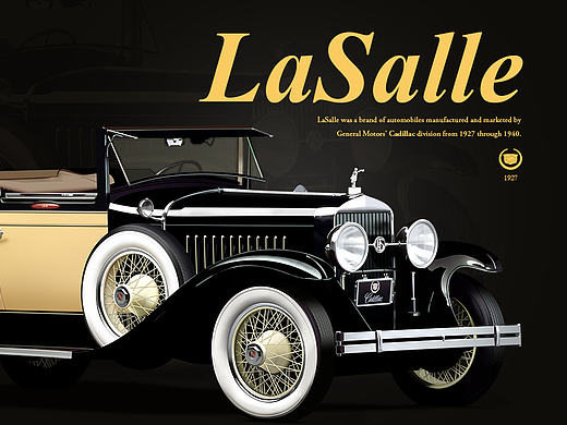 写实老爷车，PS绘制图标－LaSalle