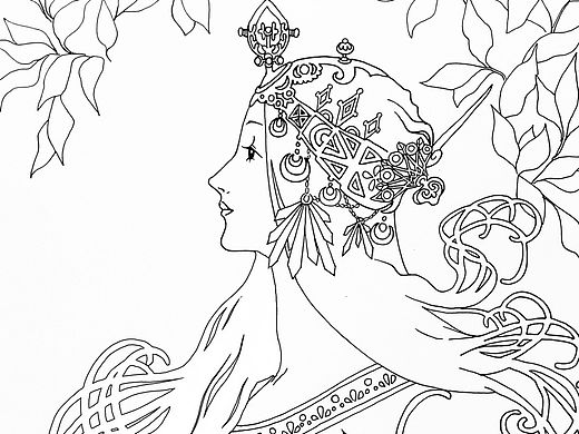 装饰画【黑白，彩色，装裱贴钻画】