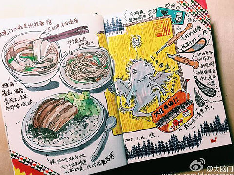 大脑门的手帐
